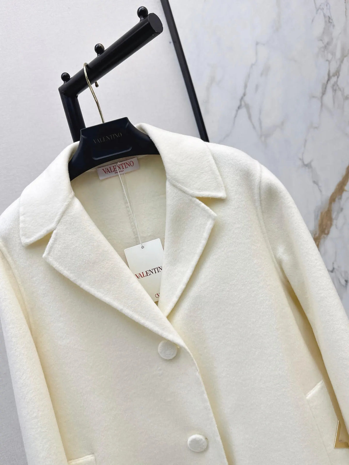 Classic Lapel Straight Wool Coat