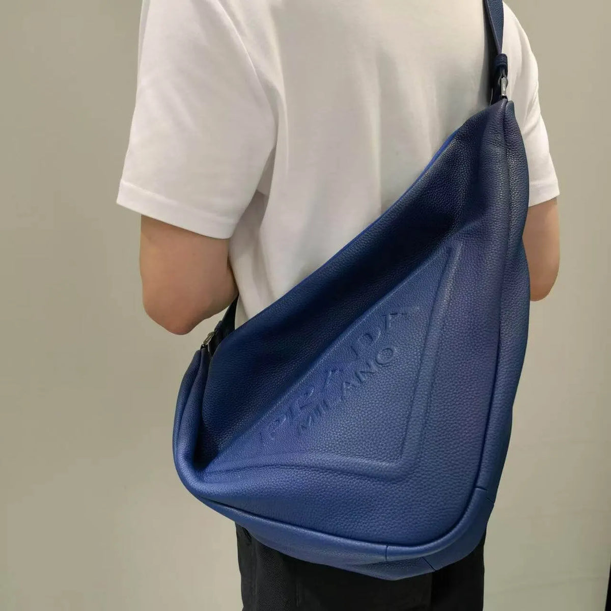 Chic Oversized Triangle Crossbody Bag