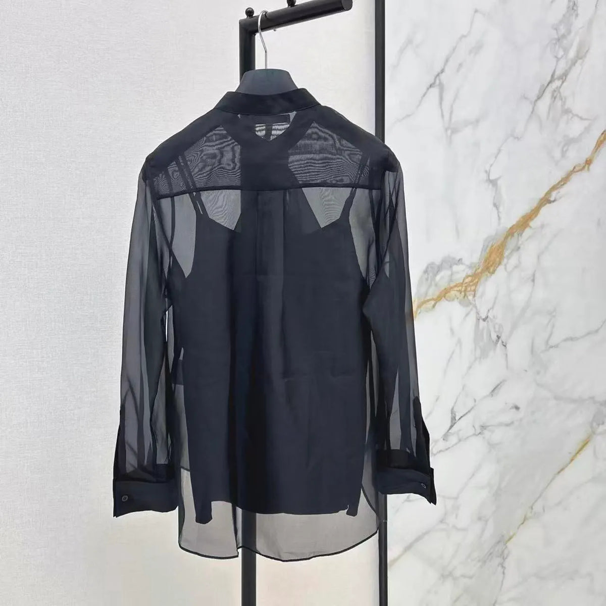 Ruffled Collar Two-Piece Shirt