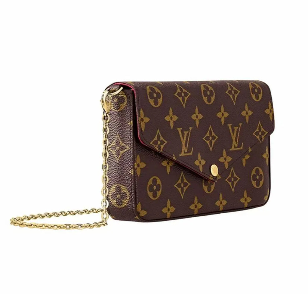 Classic Brown All-Over Print Messenger Bag
