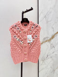 Chunky Knit Vest Cardigan