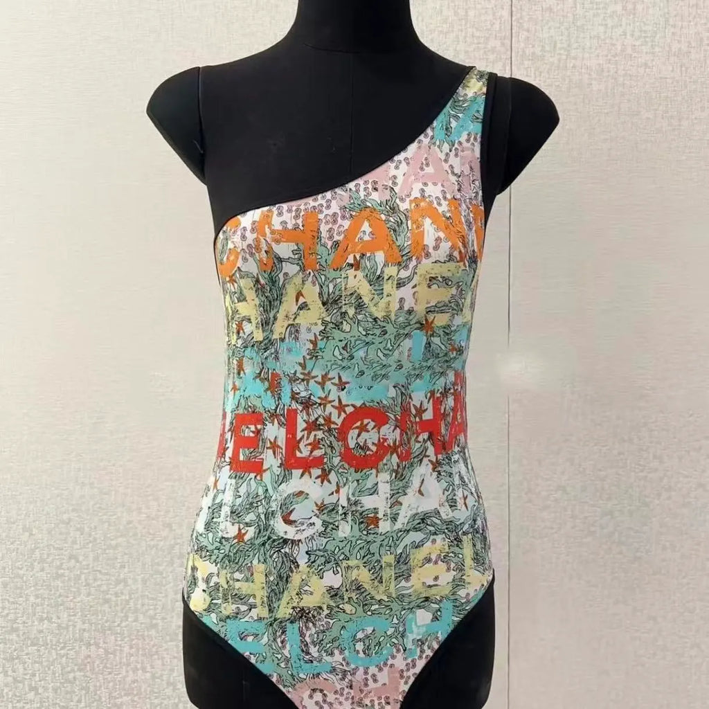 One-Shoulder One-Piece Swimsuit