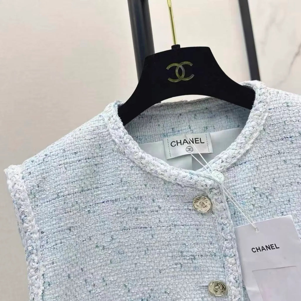 26SS Tweed Sleeveless Top