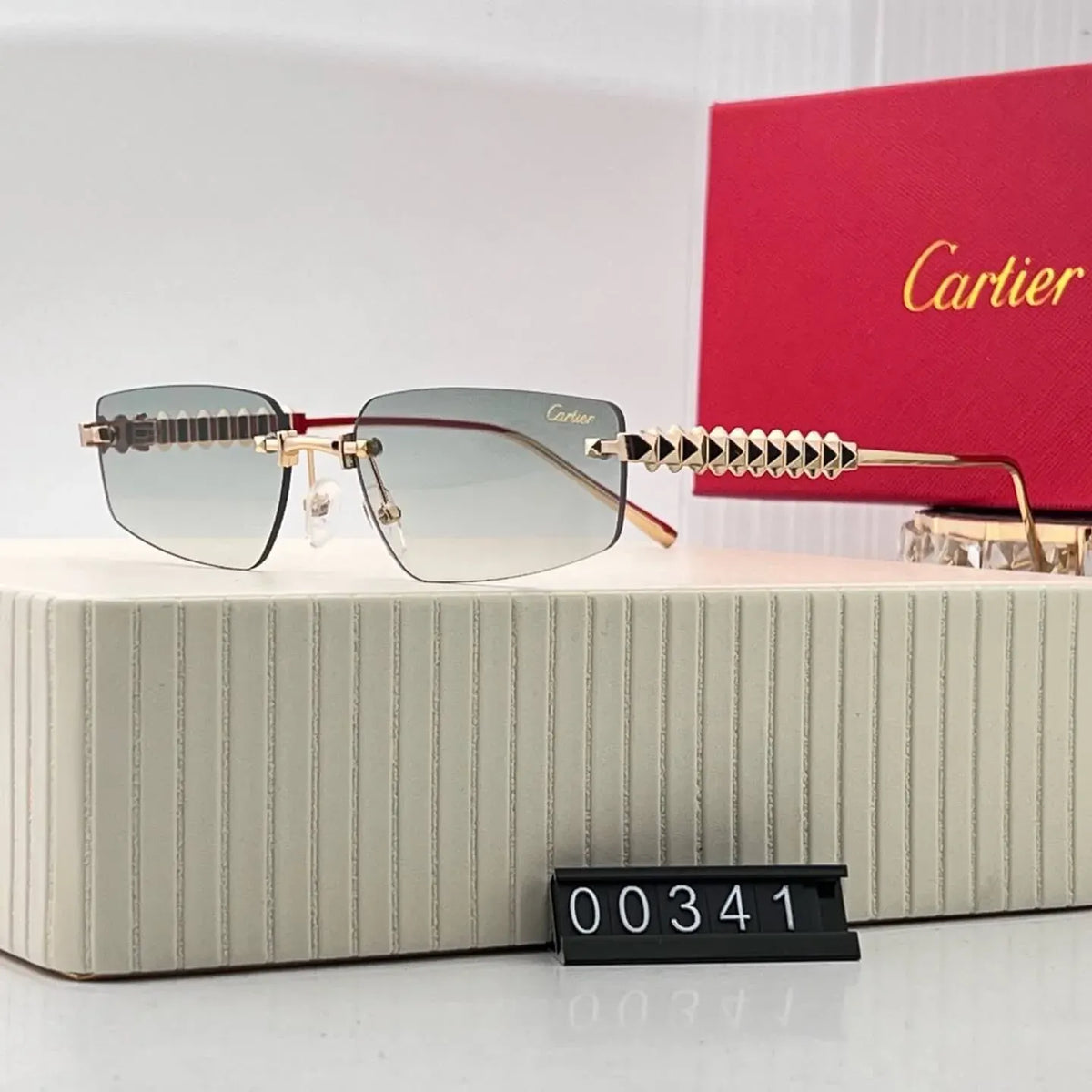 Frameless Color-Tinted Sunglasses