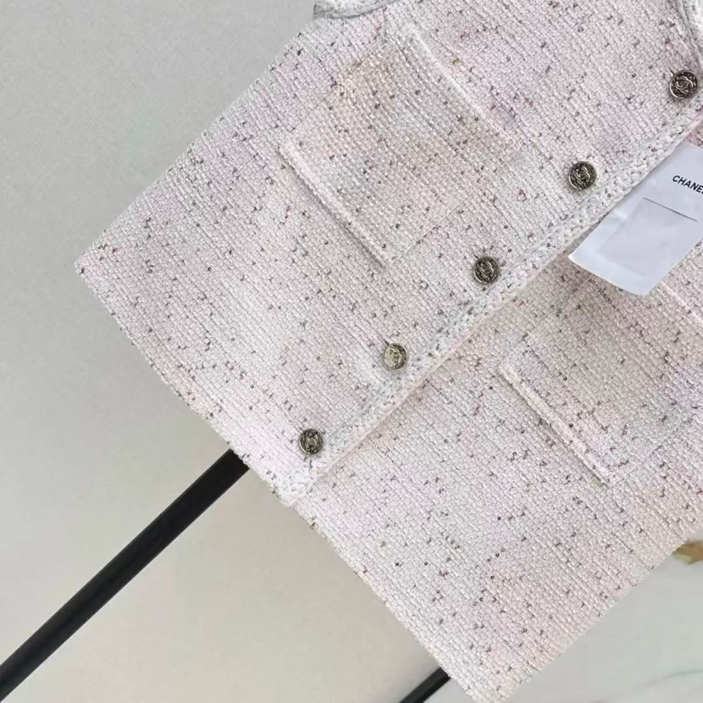 26SS Tweed Sleeveless Top