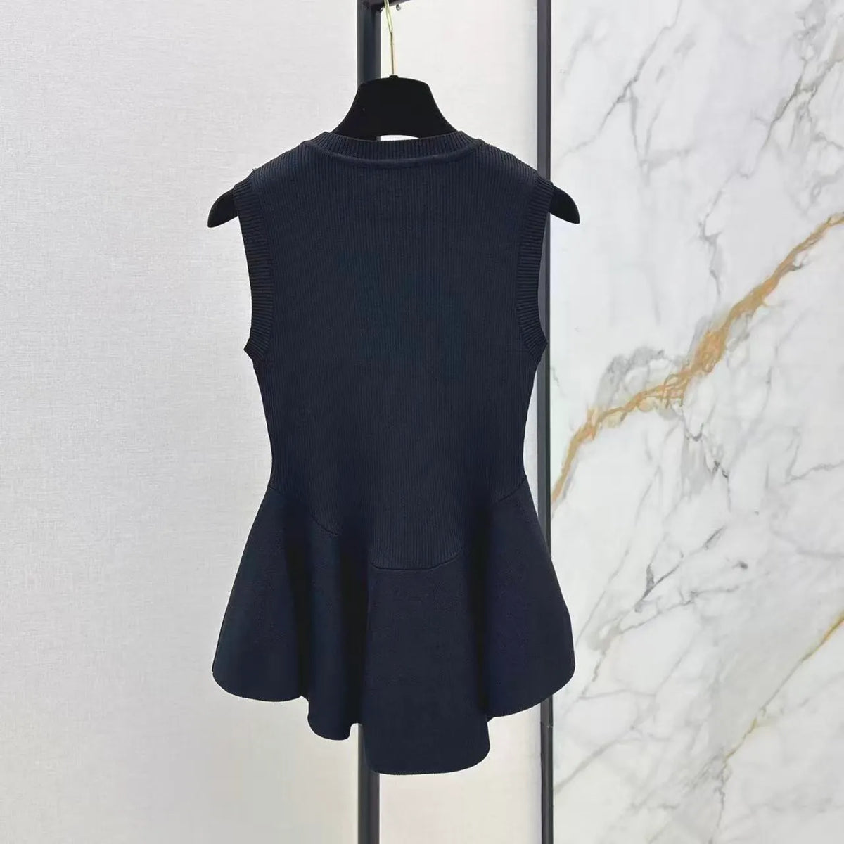 Waist-Cinching Sculptural Hem Tank Top