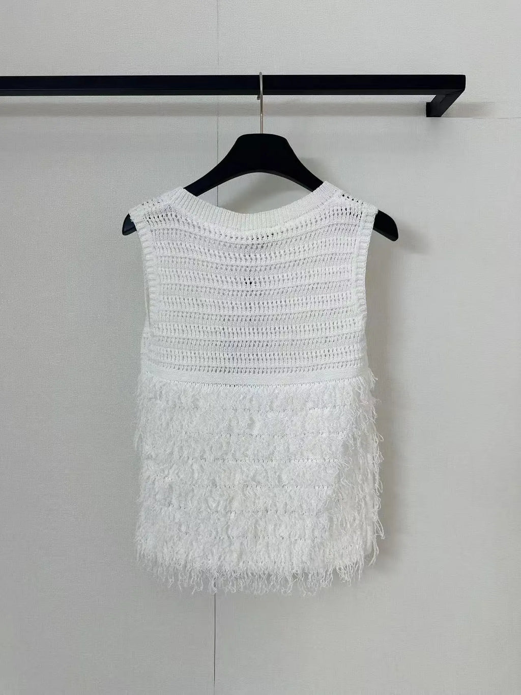 Patchwork Fringe Tank Top