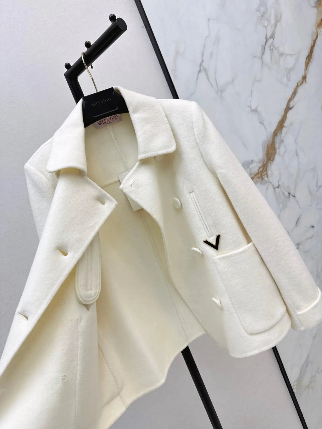 Peter Pan Collar Wool Short Jacket