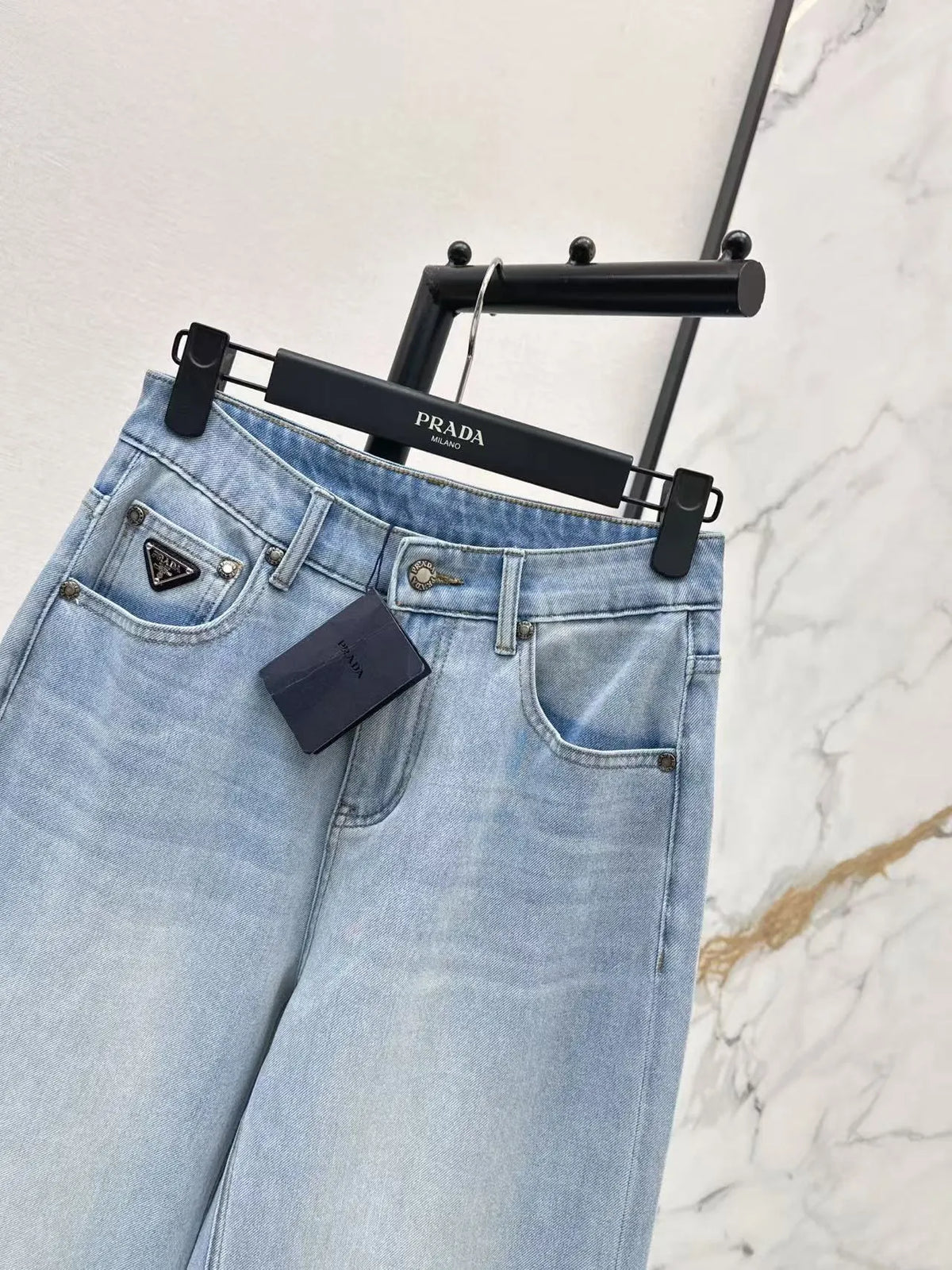 Light Wash Straight Jeans