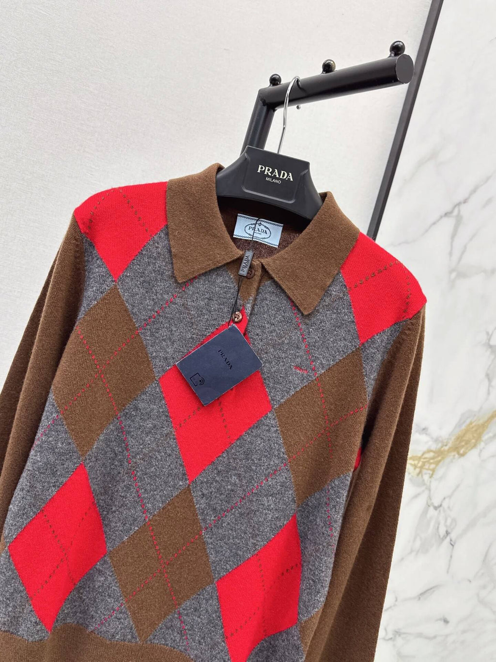 Grey Diamond Vintage Sweater