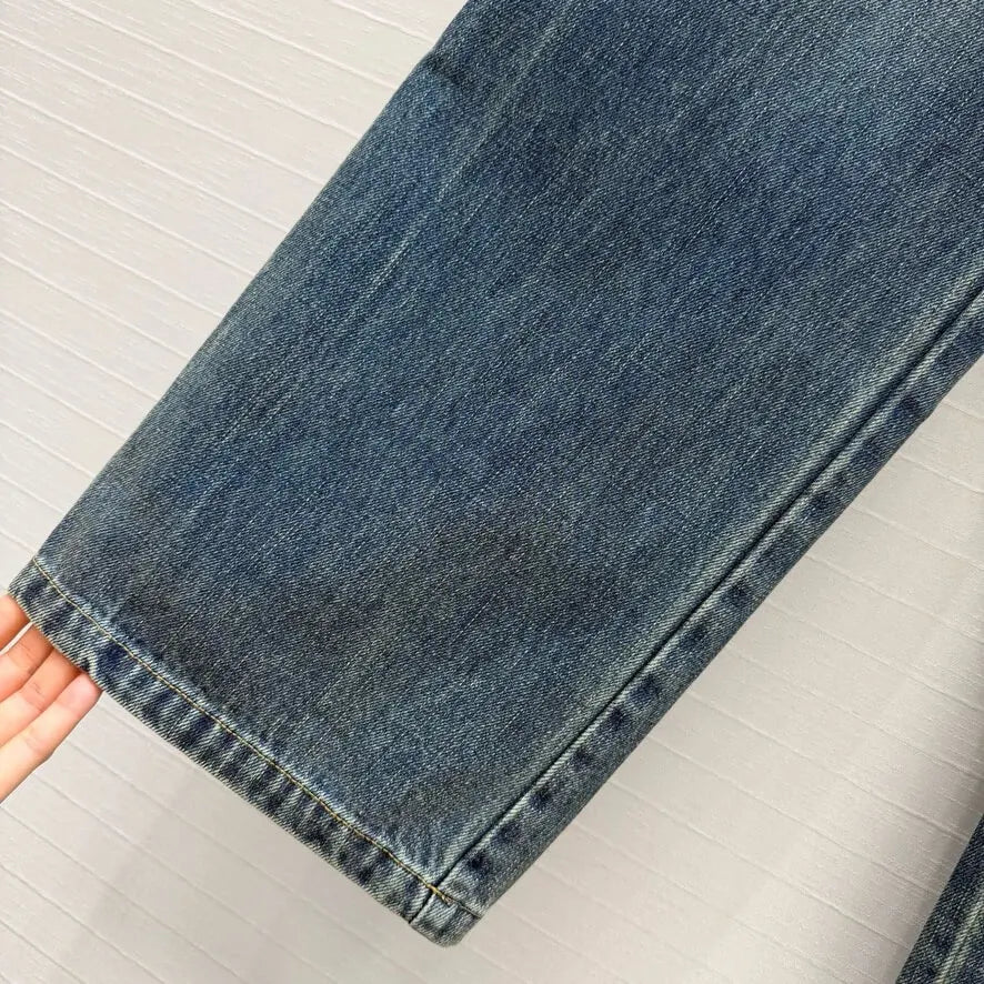 Metal Chain Pocket Jeans