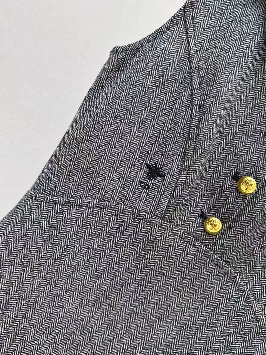 Bee Stitch Collared Tank Dress