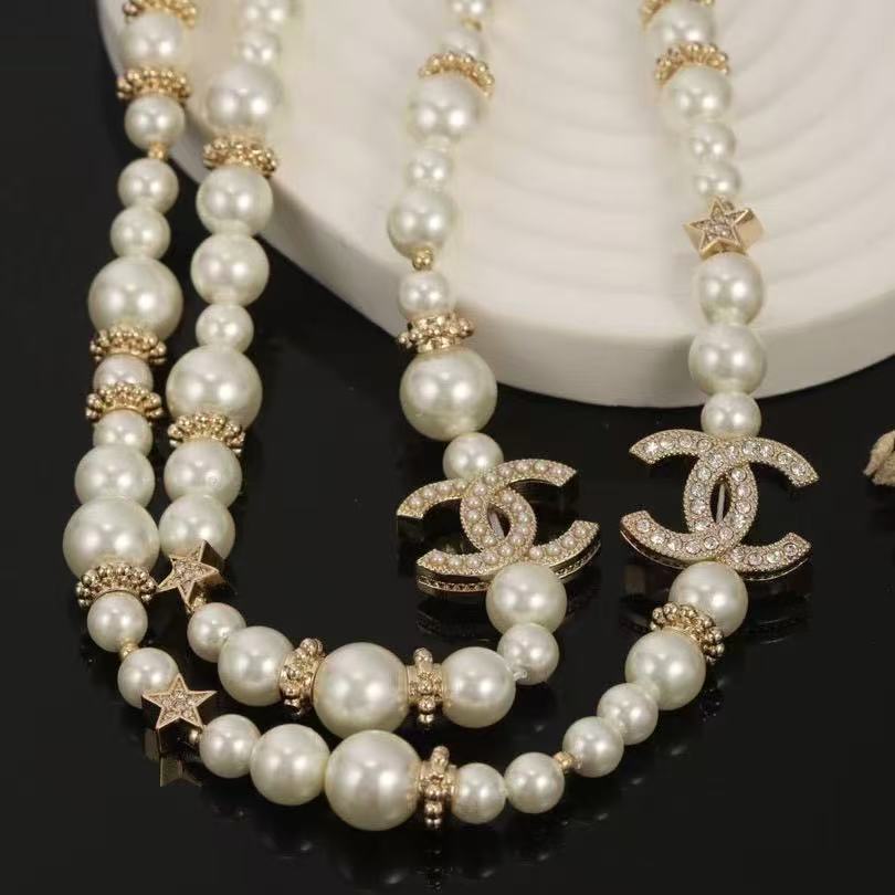 New Double-C Pearl Necklace