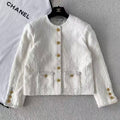 26FW New Classic Gold-Button Flocked Jacket