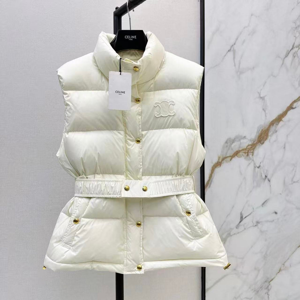 Belted Puffer Vest