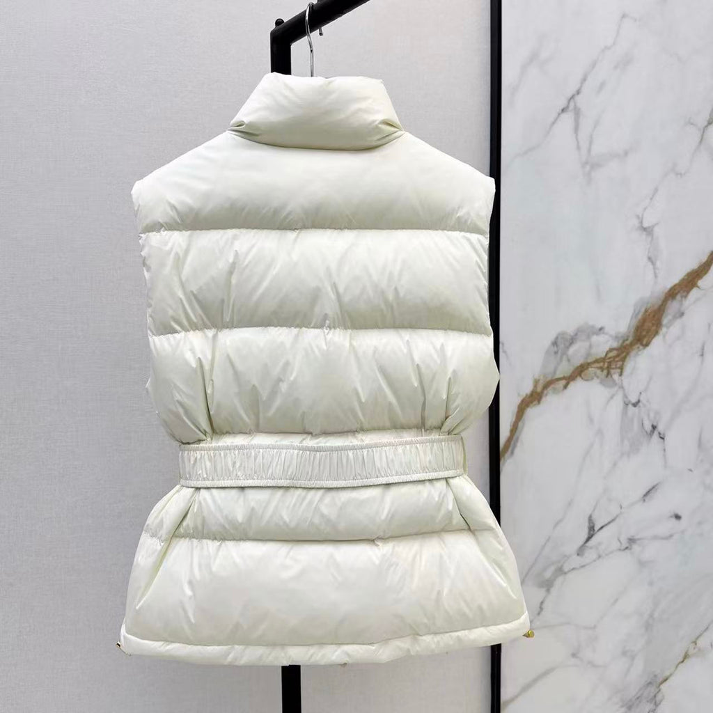 Belted Puffer Vest