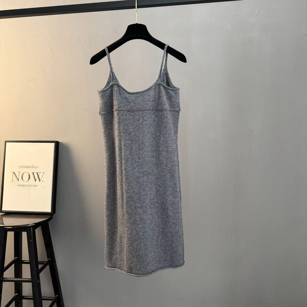 V-Neck Thin Strap Dress