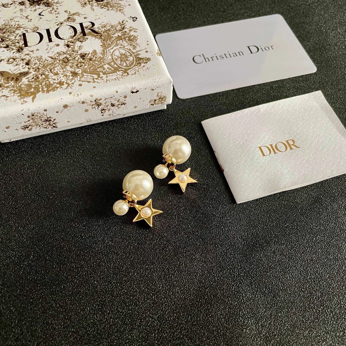 Vintage Star Drop Earrings