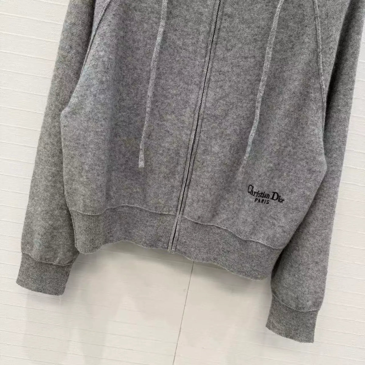 Cashmere Embroidered Hooded Jacket