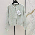 Mint Green Knit Vest and Cardigan Set