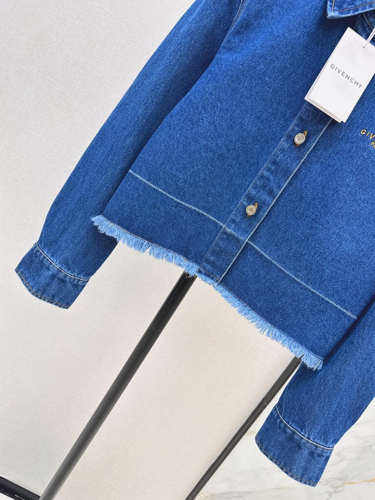 Dark Blue Irregular Denim Set