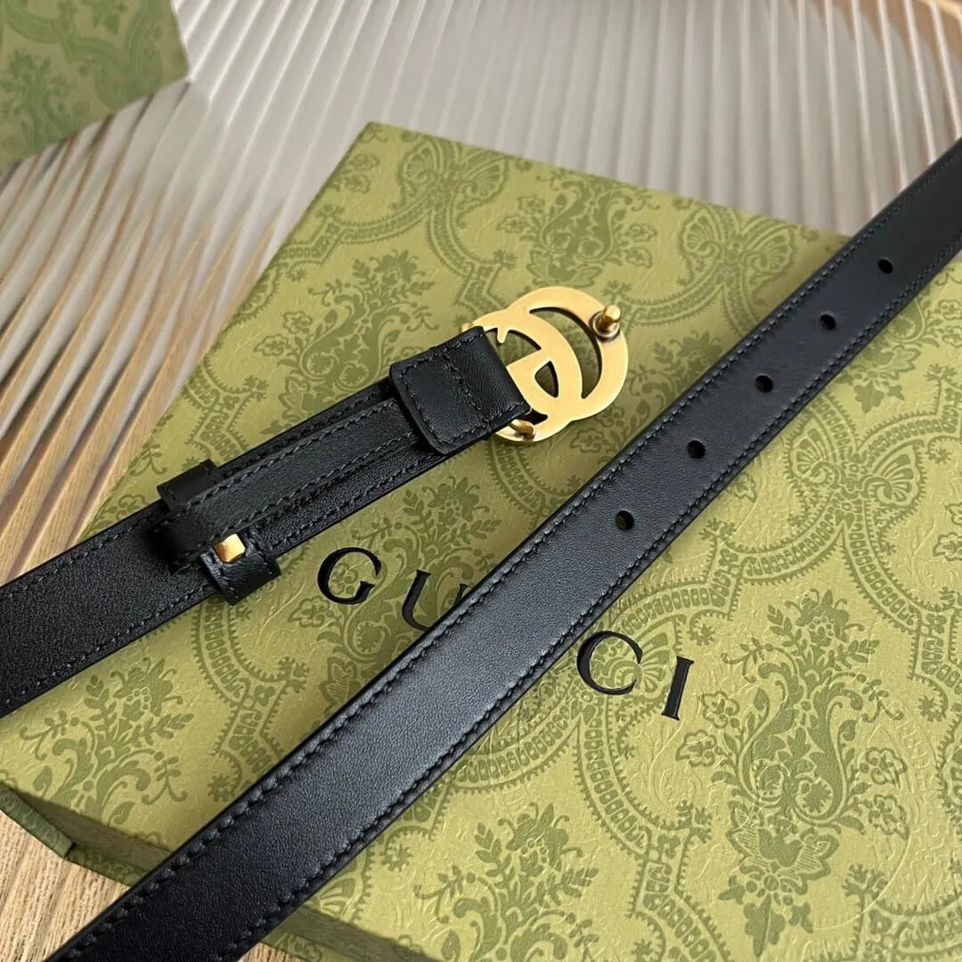 Classic Buckle Slim Belt