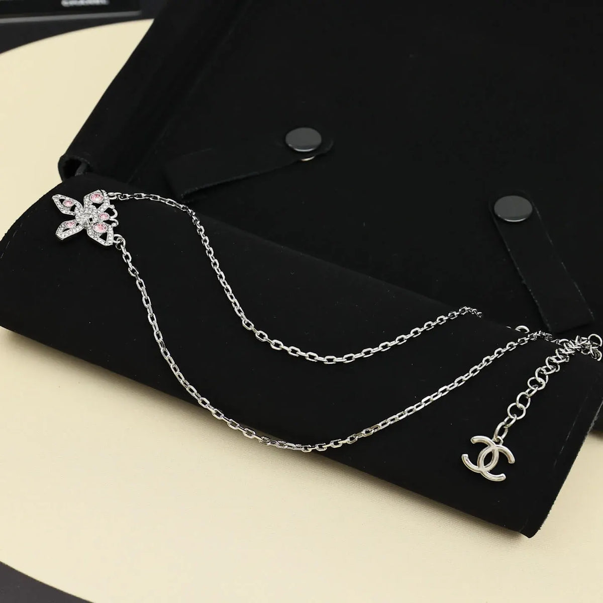 Minimalist Butterfly Diamond Necklace