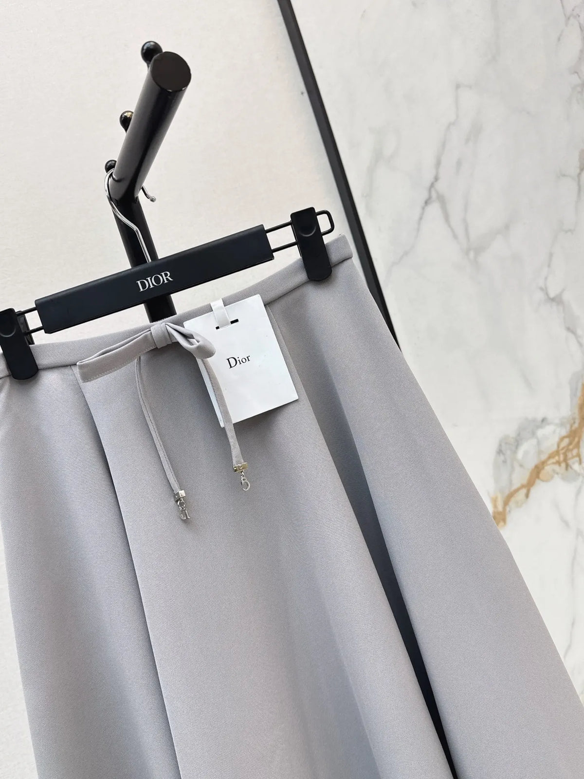 Grey Lace Trim Jacket and Skirt Set