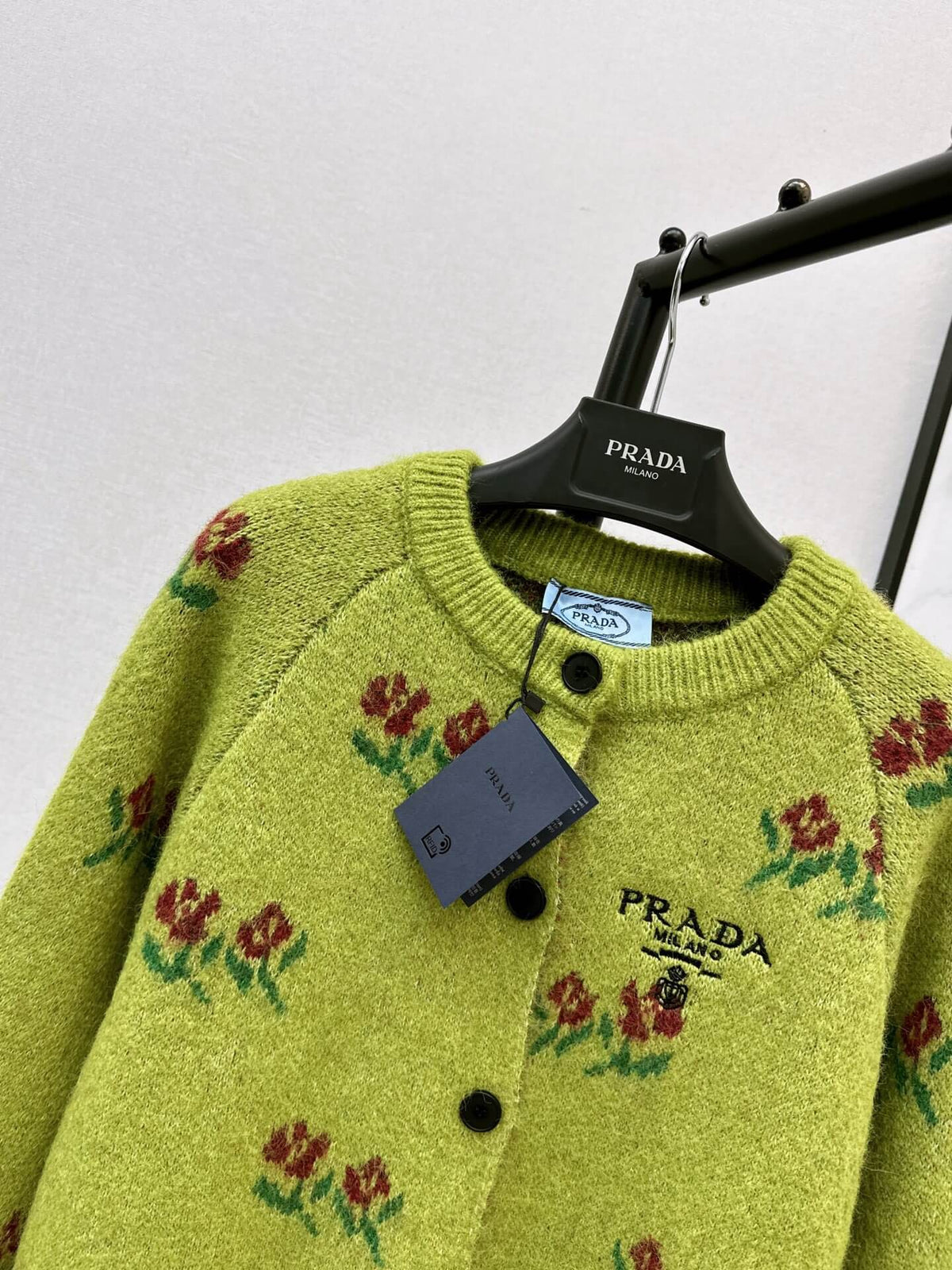 Vintage Flower Raglan Sleeve Cardigan