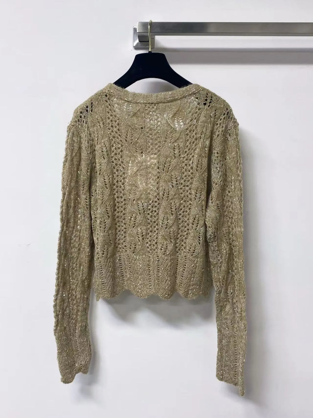 Fall Cropped V-Neck Cardigan