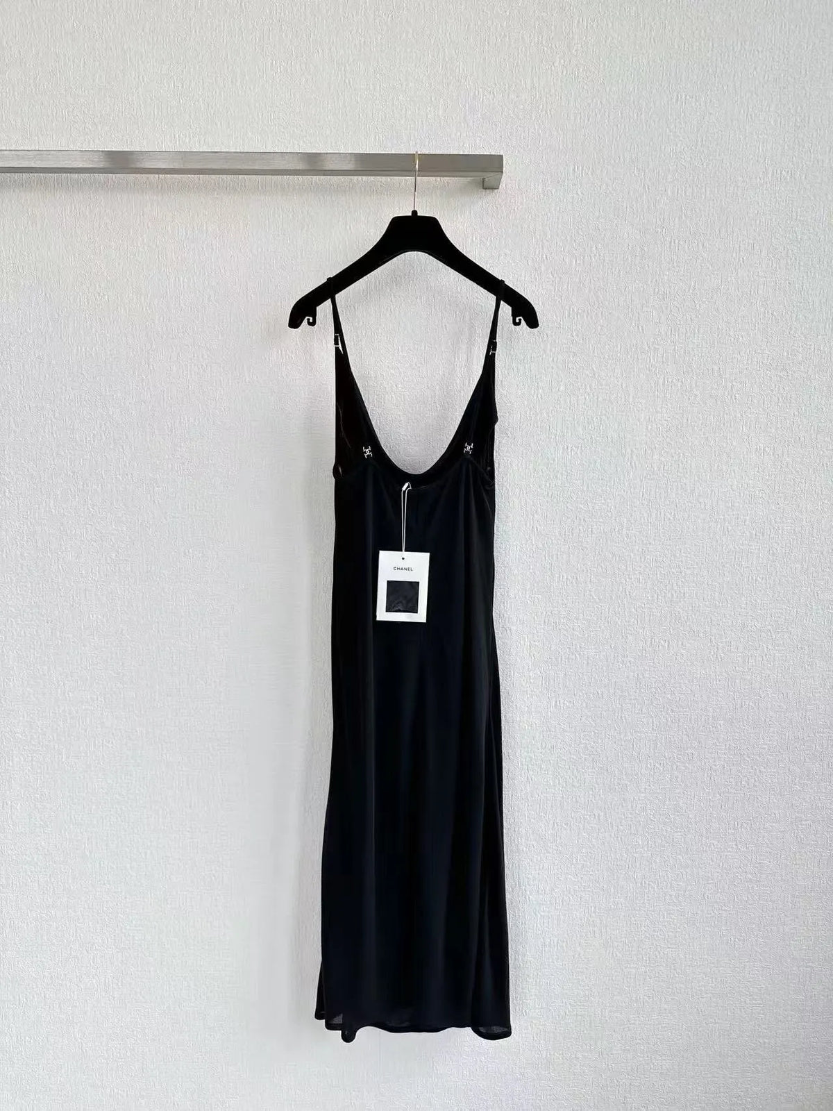 Minimalist Low-Neck Slip Dress
