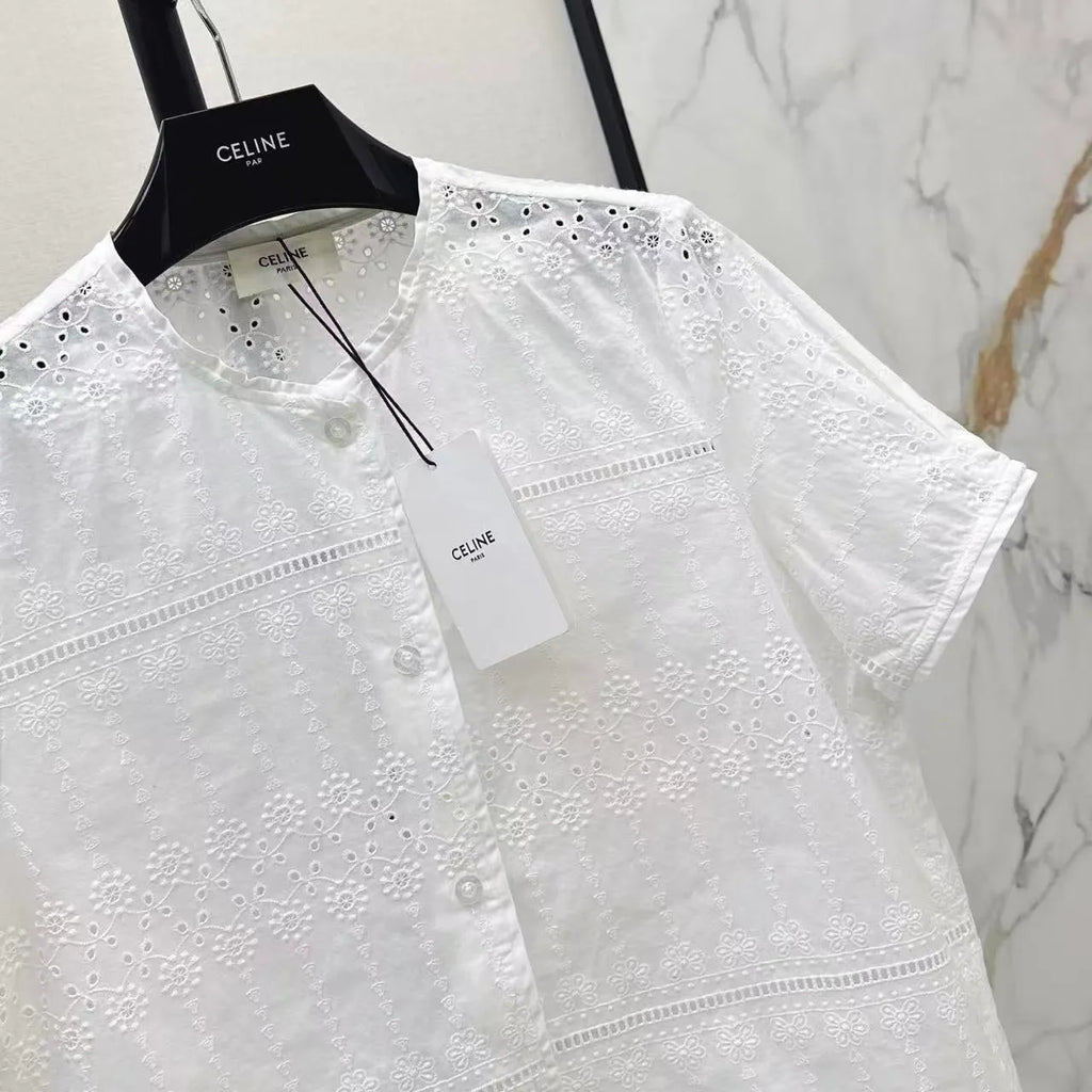 Eyelet Embroidered Shirt