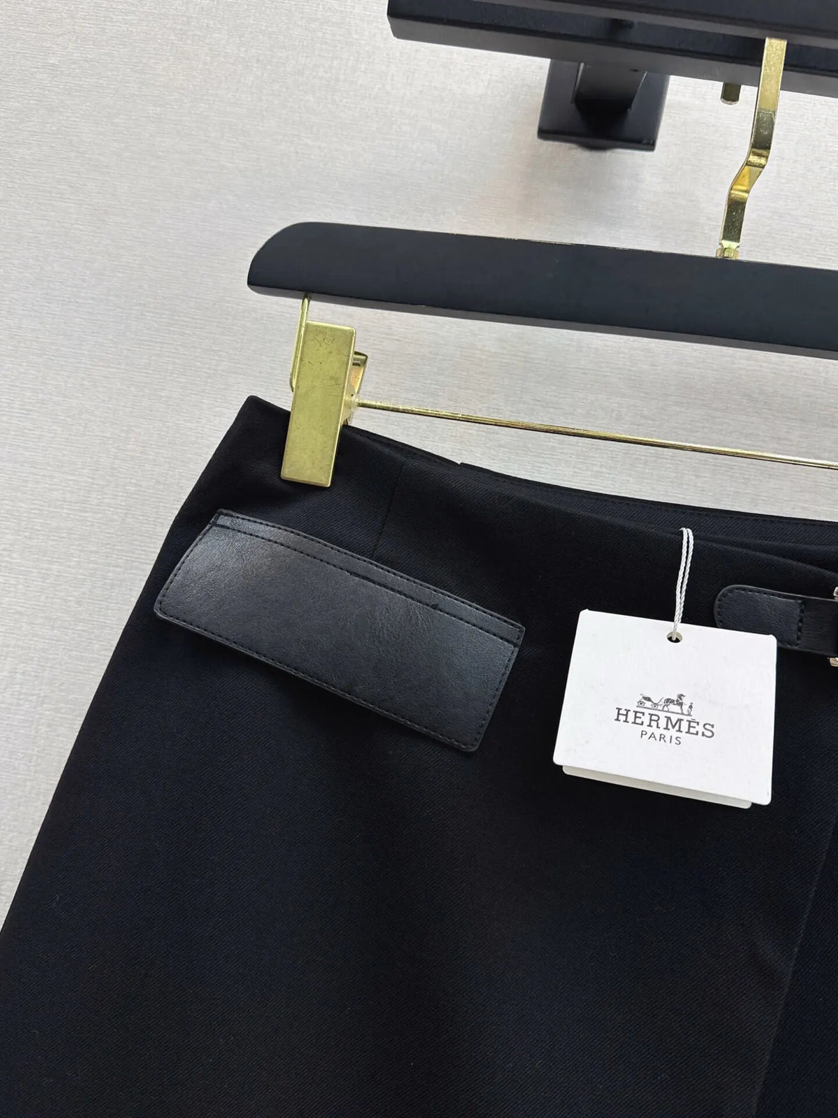 Black Stand Collar Jacket Skort Set