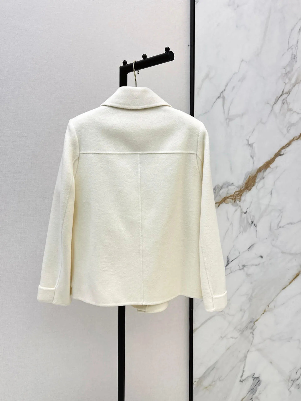 Peter Pan Collar Wool Short Jacket