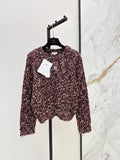 Marled Yarn Loose Fit Knit Sweater