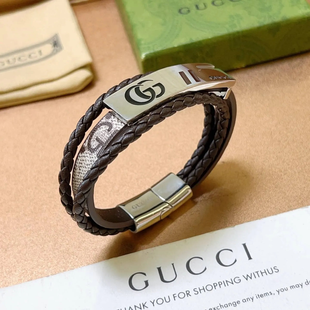 Three-Layer Leather Bracelet