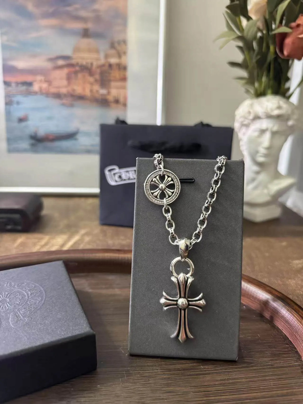 Cross Street Style Necklace