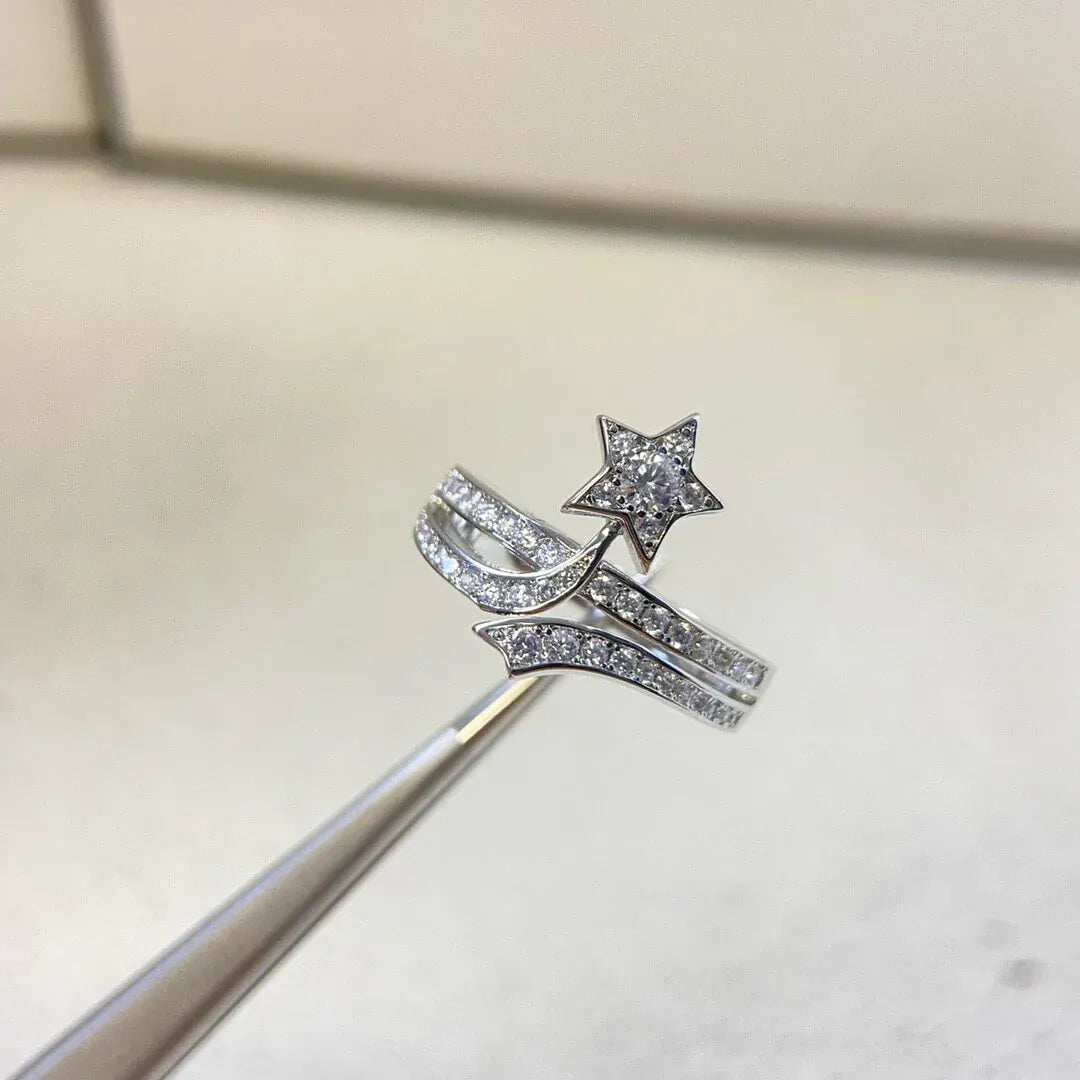 Comet Full-Diamond Ring