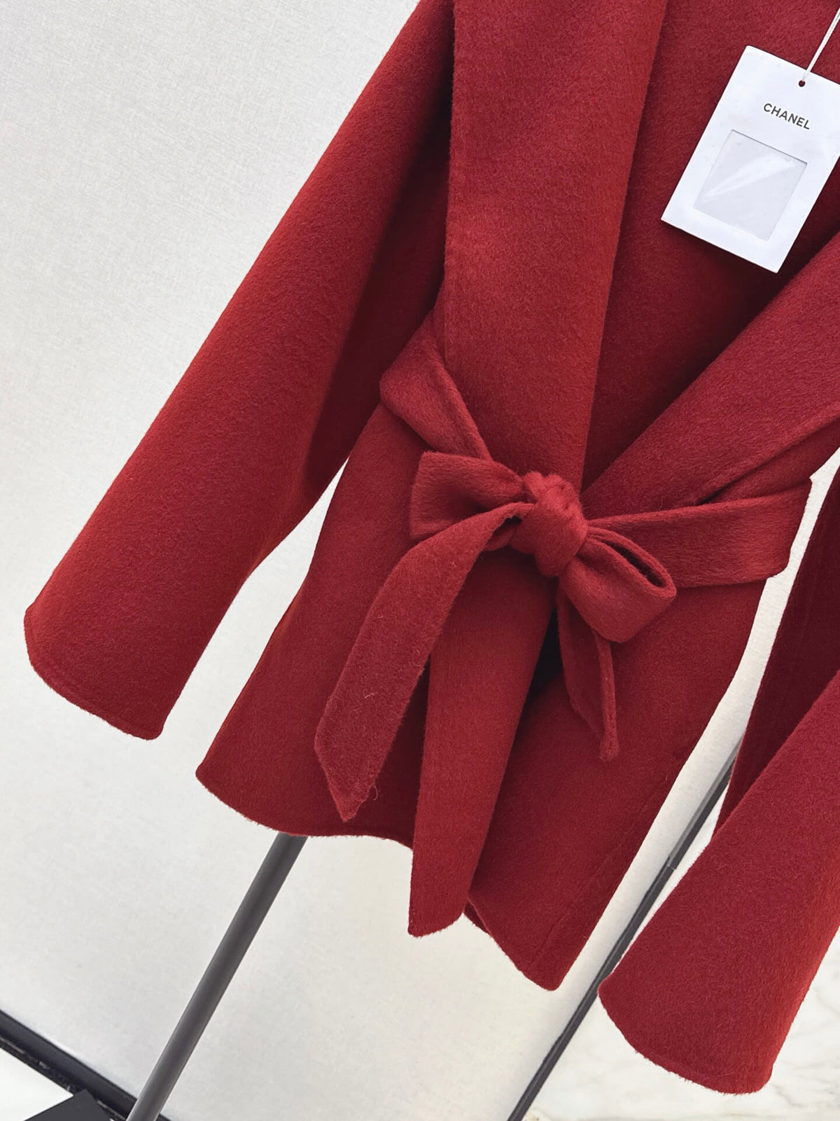Heather Gray Shawl Collar Wrap Coat