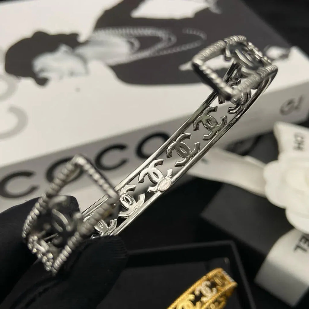 Openwork Double C Bangle