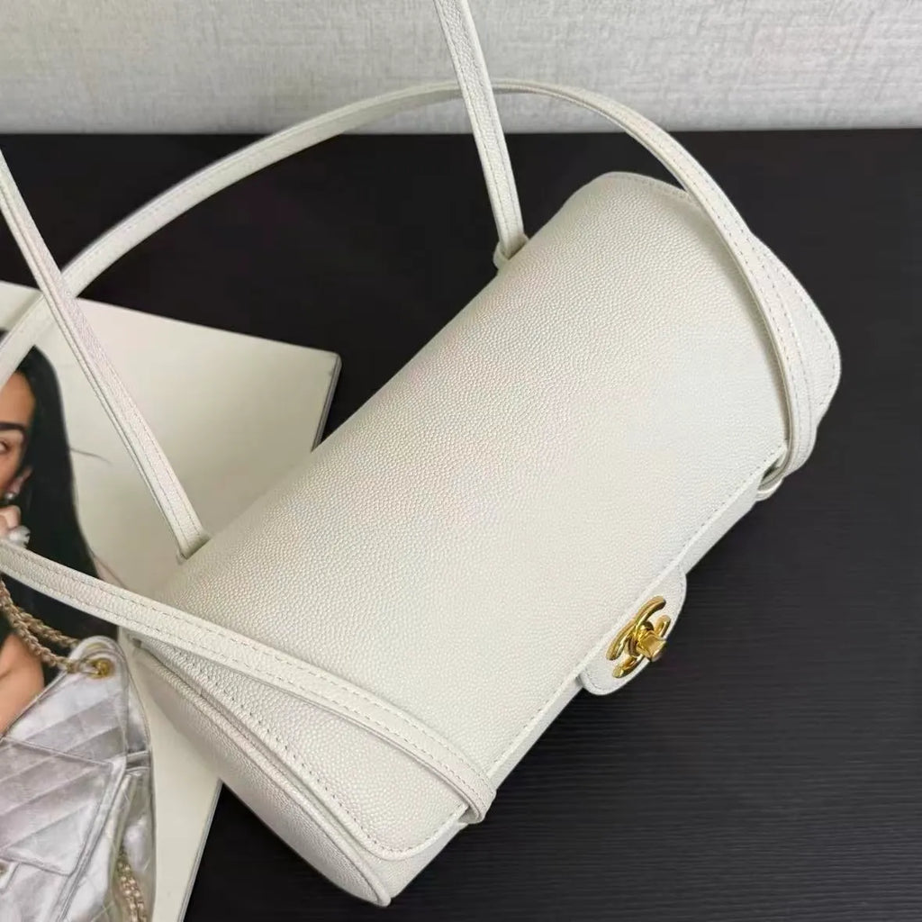 Gold Buckle Cylinder Bag