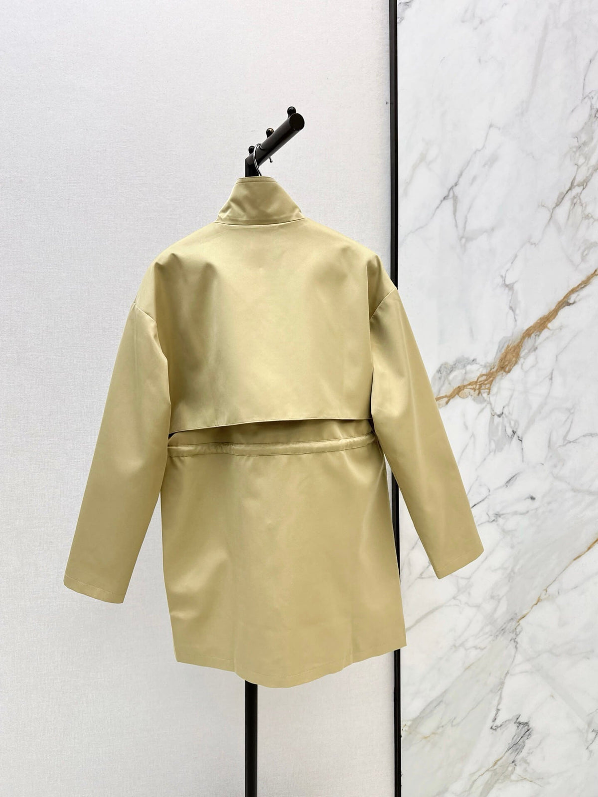 Triangle Elastic Waist Parka