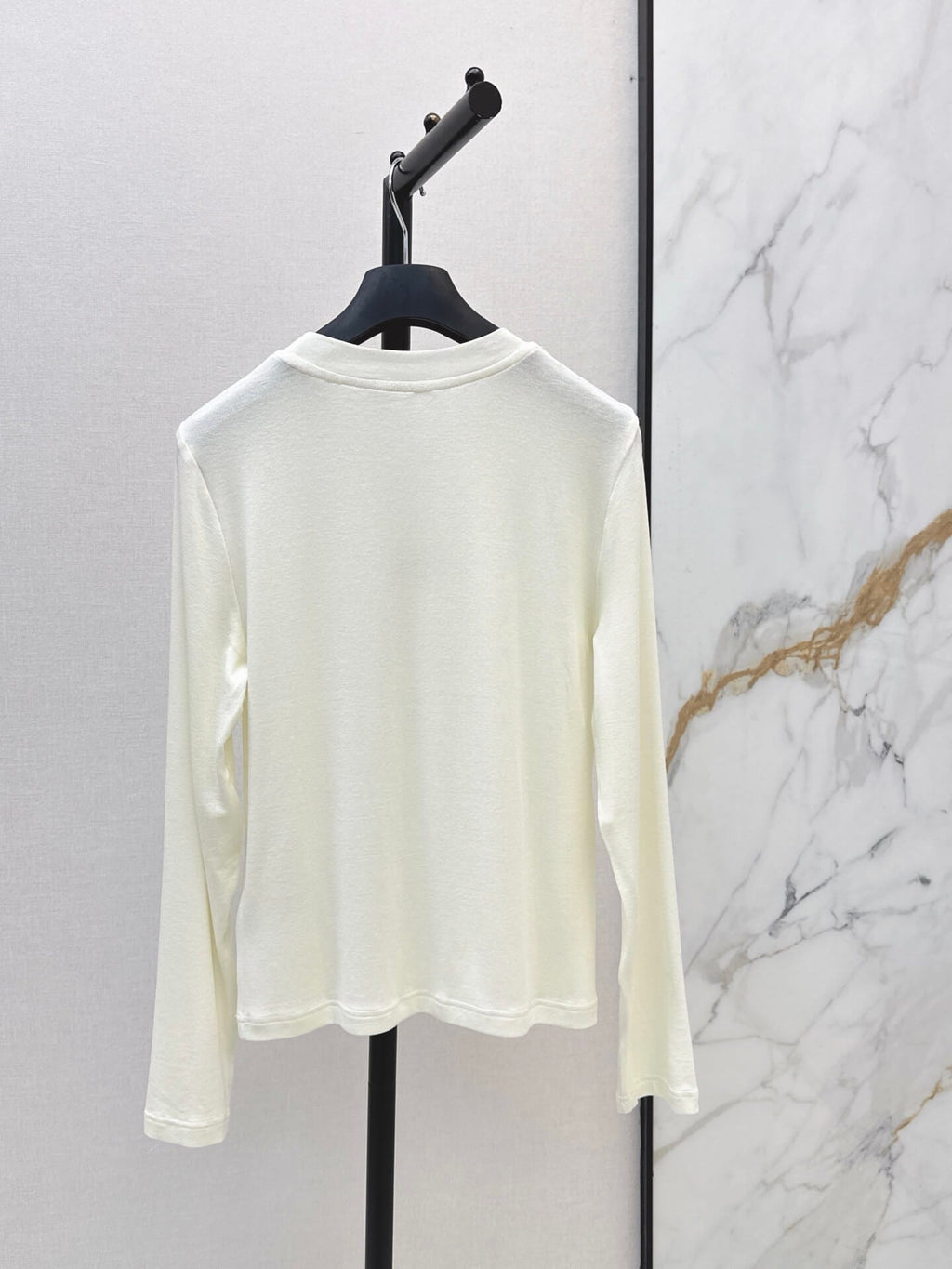Slim Fit Letter Long Sleeve Tee