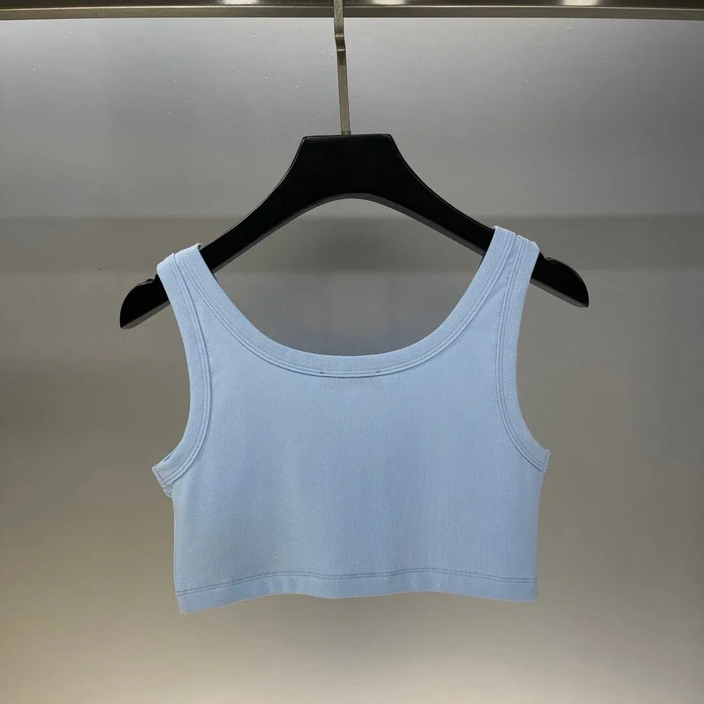 Classic Cropped Solid Color Vest