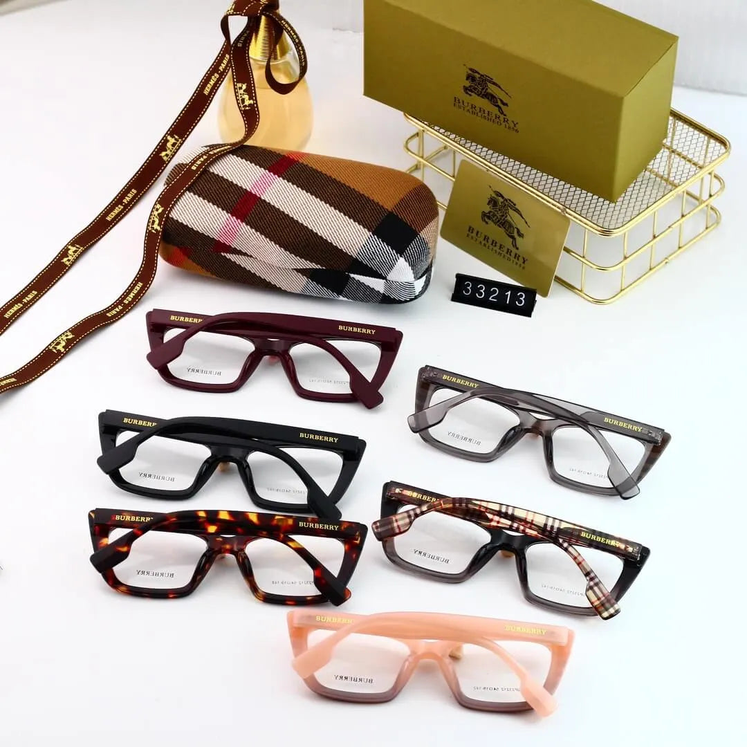 Checkered Frame Retro Glasses