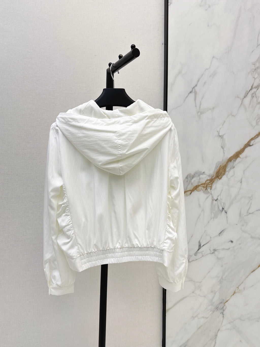 Triangle Hooded Cropped Jacket