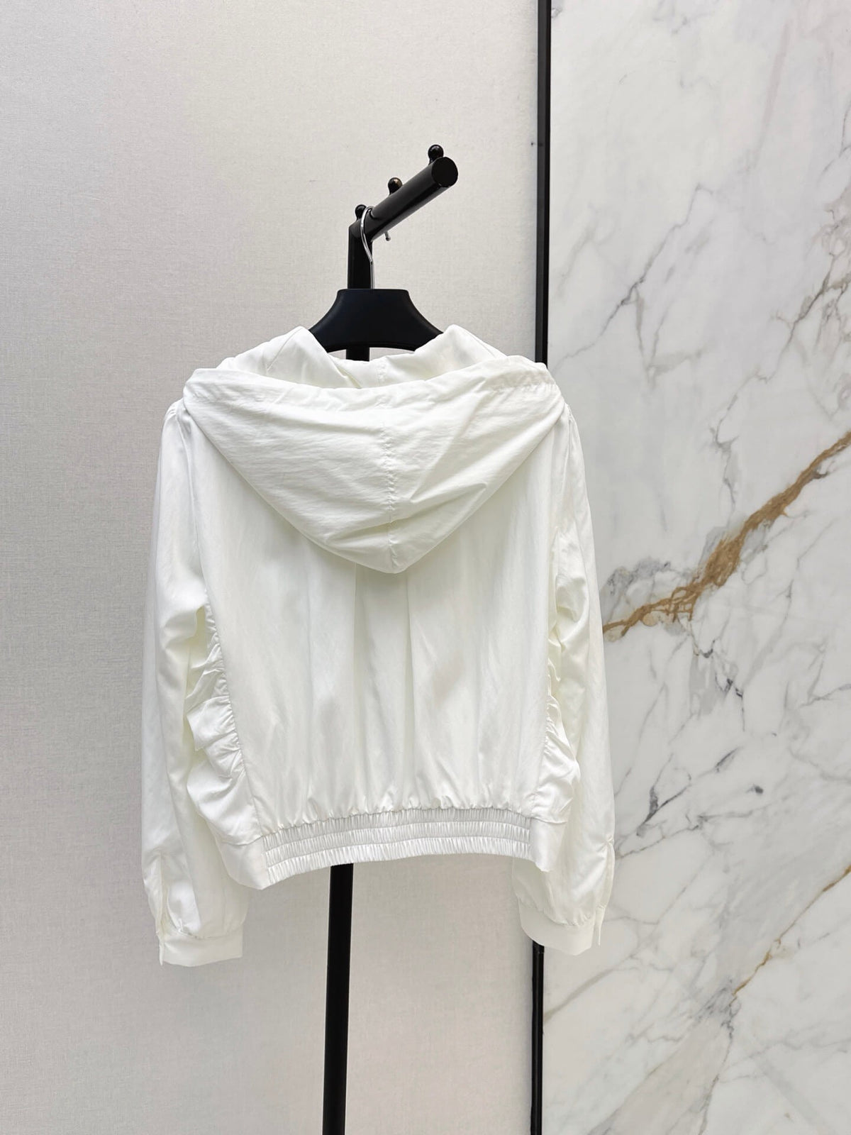 Triangle Hooded Cropped Jacket