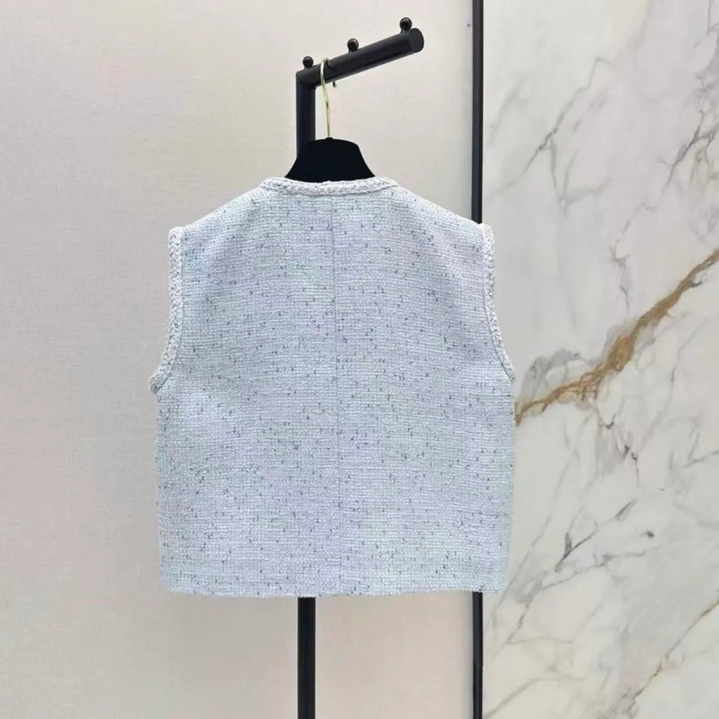 26SS Tweed Sleeveless Top