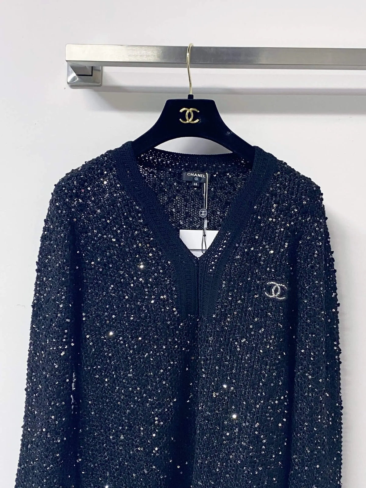 Shimmer Sequin Knit Sweater