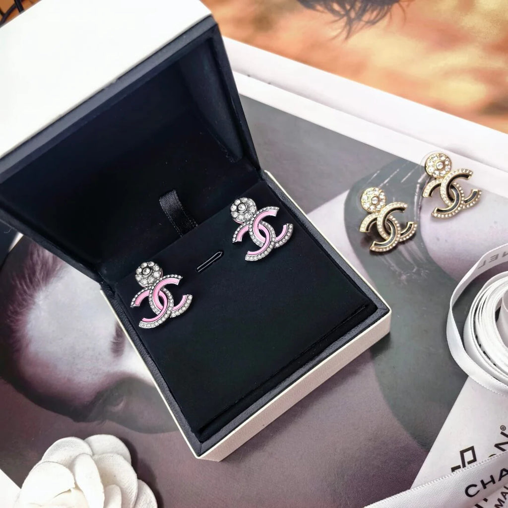 Diamond-Accented Statement Earrings
